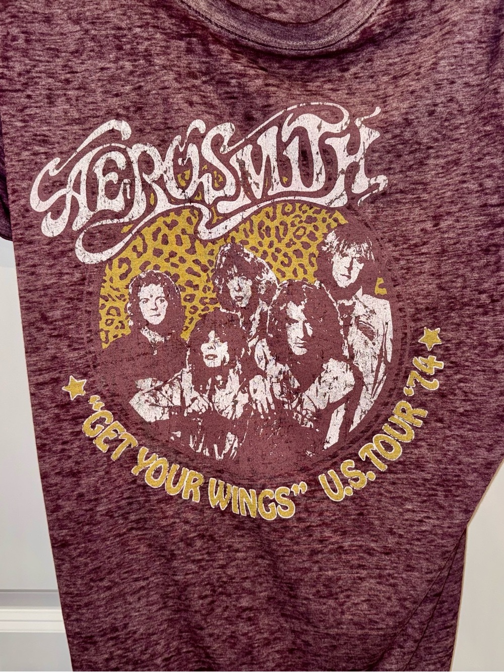 Torrid Aerosmith ‘Get Your Wings' Burgundy Graphic Tee